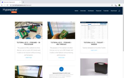 New website for Hyperpanel OS tutorials
